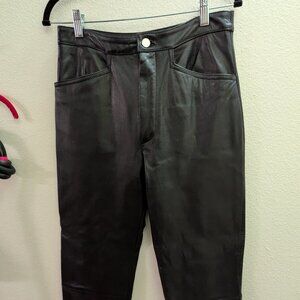 Size 26 (2) vintage Wilson's Leather mom jeans tapered wide leg apocalypse chic